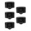 5Pcs Black Plastic Convex Lens Camera for Elementary Science Education 5