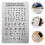 10Pcs Beginner Braille Alphabet Board Silver Metal for Blind Education 11
