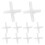 20Pcs Durable White Plastic Cross Cue Bridge for Billiards and Pool 1