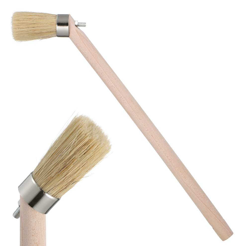 4Pcs Tire Application Brushes With Bent Handles For Car Care Beige 032444210905