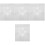 4Pcs Acrylic Embroidery Quilt Template White DIY Sewing Patchwork Tool 5