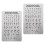 10Pcs Beginner Braille Alphabet Board Silver Metal for Blind Education 2