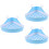 3Pcs Sky-Blue Plastic Triangle Small Animal Litter Box for 8