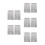 10Pcs Beginner Braille Alphabet Board Silver Metal for Blind Education 7