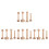 4Sets Beige Wooden Egg Tart Mold Tamper Double-Sided DIY Baking Tools 9