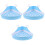 3Pcs Sky-Blue Plastic Triangle Small Animal Litter Box for 5