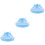 3Pcs Sky-Blue Plastic Triangle Small Animal Litter Box for 7