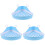 3Pcs Sky-Blue Plastic Triangle Small Animal Litter Box for 4