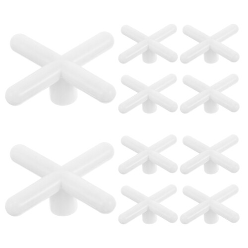 20Pcs Durable White Plastic Cross Cue Bridge for Billiards and Pool 1