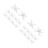 20Pcs Durable White Plastic Cross Cue Bridge for Billiards and Pool 10