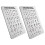 10Pcs Beginner Braille Alphabet Board Silver Metal for Blind Education 3