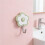 5Pcs Mini Ps Adhesive Hooks - Decorative Flower Shaped Wall Hangers 5
