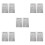 10Pcs Beginner Braille Alphabet Board Silver Metal for Blind Education 9