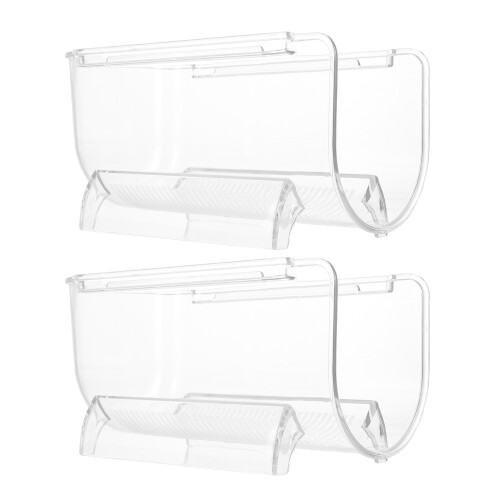 4Pcs Clear Acrylic Storage Rack Holder Countertop