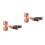 2Pcs Durable Ukulele Wall Hanger Brown Wood ABS Lock 8