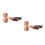 2Pcs Durable Ukulele Wall Hanger Brown Wood ABS Lock 7