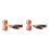 2Pcs Durable Ukulele Wall Hanger Brown Wood ABS Lock 10