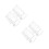 4Pcs Clear Acrylic Storage Rack Holder Countertop 10