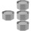 4Pcs Grey Silicone Flowerpot Molds Easy Demold Durable DIY Planter Use 8