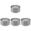 4Pcs Grey Silicone Flowerpot Molds Easy Demold Durable DIY Planter Use 4