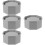 4Pcs Grey Silicone Flowerpot Molds Easy Demold Durable DIY Planter Use 9
