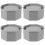 4Pcs Grey Silicone Flowerpot Molds Easy Demold Durable DIY Planter Use 7