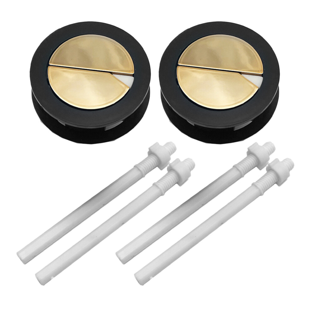 6Pcs Double Flush Toilet Button Push Button For Toilet Water Tank Abs 352635352314