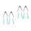 4Pcs Green Cake Cutting Device Stainless Steel Pastry Server Tool 8