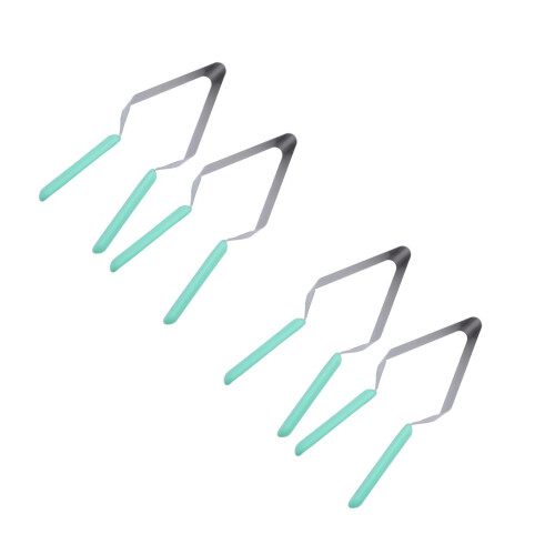 4Pcs Green Cake Cutting Device Stainless Steel Pastry Server Tool 2