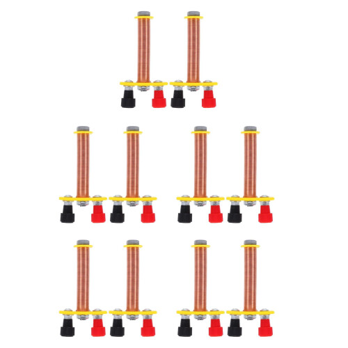 10Pcs T-Shaped Copper Coil Physics Experiment Kit for School Teaching 2