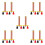 10Pcs T-Shaped Copper Coil Physics Experiment Kit for School Teaching 4