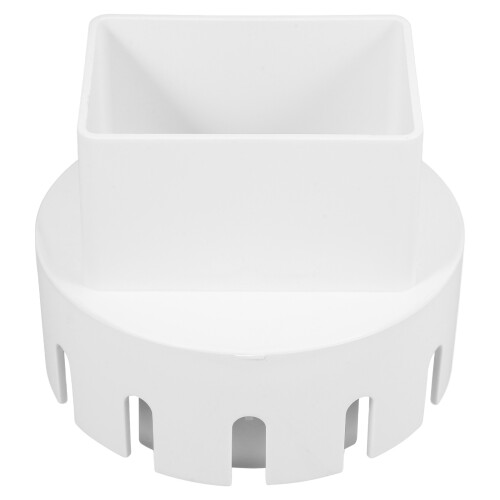 4Pcs Strong White Plastic Pipe Connector Practical Rain Pipe Fitting