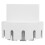 4Pcs Strong White Plastic Pipe Connector Practical Rain Pipe Fitting 3