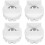 4Pcs Strong White Plastic Pipe Connector Practical Rain Pipe Fitting 7