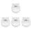 4Pcs Strong White Plastic Pipe Connector Practical Rain Pipe Fitting 4