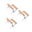 3Pcs Silver Beehive Frame Clip Beekeeping Tool Durable Frame Lifter 11