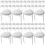200Pcs Stable Plastic Pizza Tripod Braces Anti-Stick Fixing Rack White 7