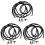 3Sets Tear-Resistant Rubber Windshield Washer Hose Kit with Connectors 4
