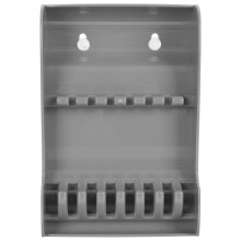 2Pcs Grey ABS Salon Scissors Storage Holder Desktop Rack for Barbers