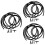 3Sets Tear-Resistant Rubber Windshield Washer Hose Kit with Connectors 8