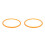 2Pcs Orange Pressure Cooker Replacement Silicone Sealing Rings 6