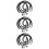 3Sets Tear-Resistant Rubber Windshield Washer Hose Kit with Connectors 10