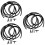 3Sets Tear-Resistant Rubber Windshield Washer Hose Kit with Connectors 9