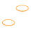 2Pcs Orange Pressure Cooker Replacement Silicone Sealing Rings 4