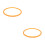 2Pcs Orange Pressure Cooker Replacement Silicone Sealing Rings 10