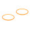2Pcs Orange Pressure Cooker Replacement Silicone Sealing Rings 7