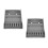 2Pcs Grey ABS Salon Scissors Storage Holder Desktop Rack for Barbers 10