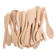 72Pcs Premium Wood Facial Mask Spoons Practical Powder Scoop for Salon
