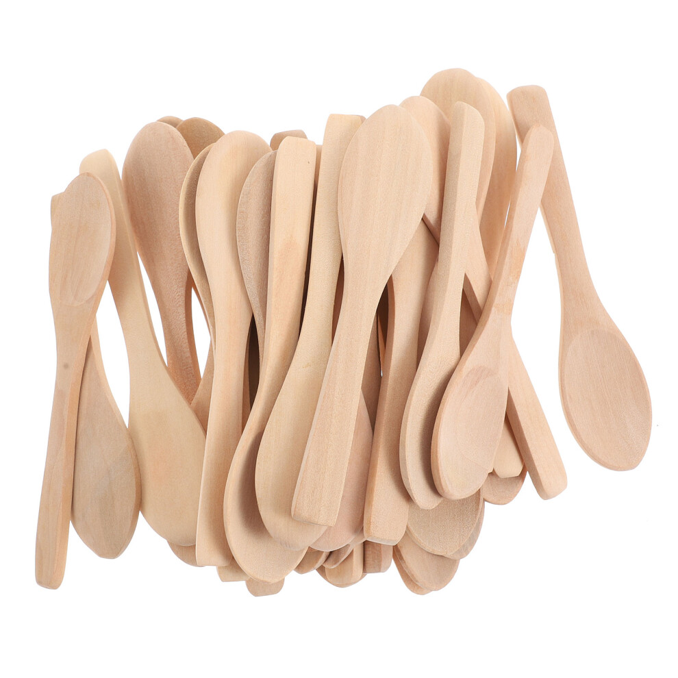 Vaguelly 72Pcs Premium Wood Facial Mask Spoons Practical Powder Scoop For Salon