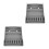 2Pcs Grey ABS Salon Scissors Storage Holder Desktop Rack for Barbers 9